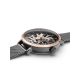 Montre automatique Pierre Lannier femme acier noire et or rose 314C988