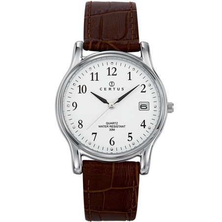 Montre homme Certus cuir marron 610592