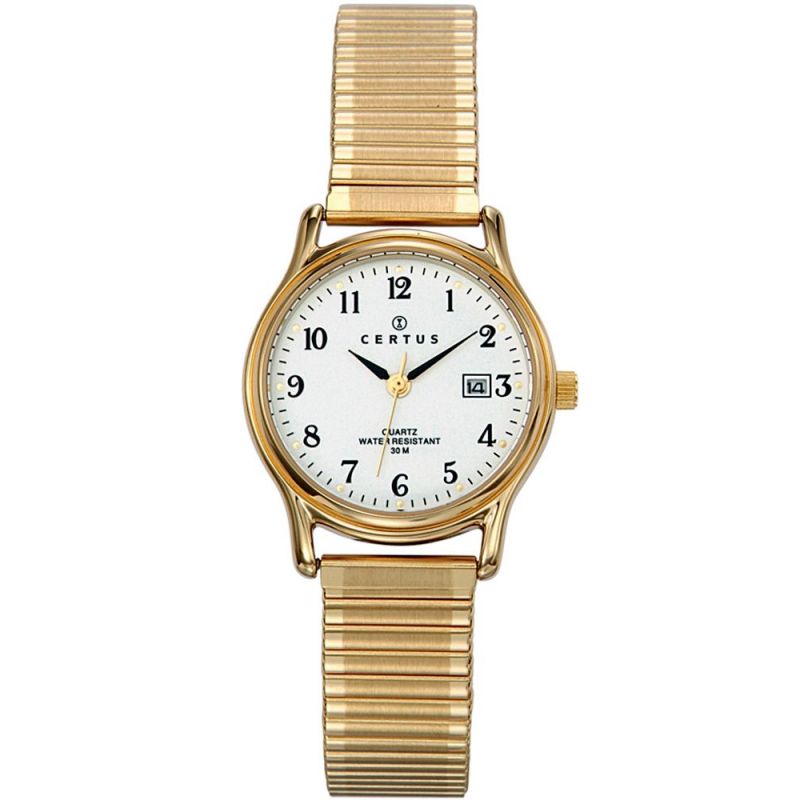 Montre femme Certus bracelet extensible doré 630714