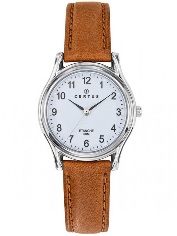 Montre authentique cuir marron cannelle Certus 644285