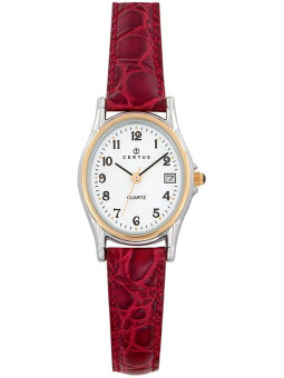 Montre Certus femme bracelet cuir rouge 645325