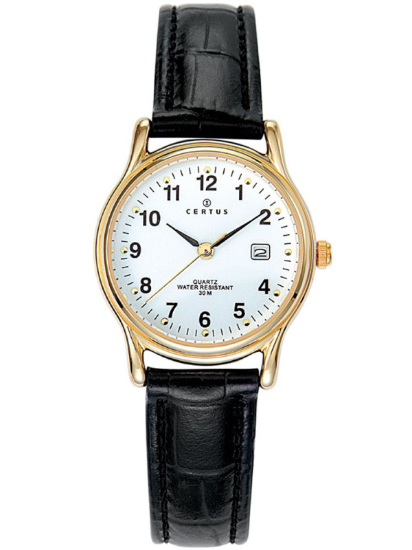 Montre Femme Certus cuir noir 646500