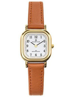 Montre carré pour femme bracelet cuir 646509