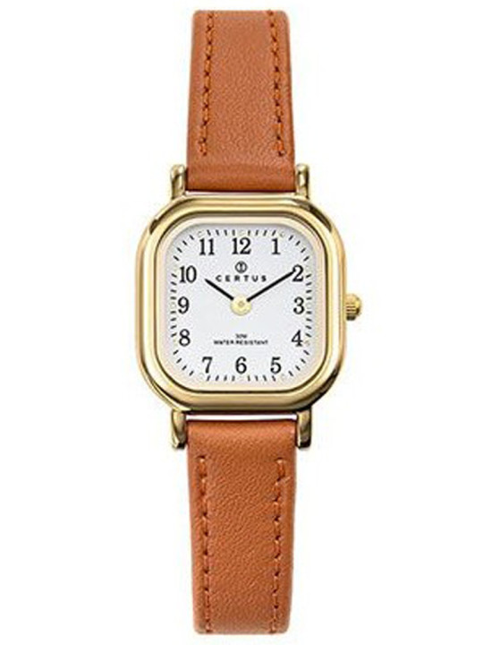 Montre carré pour femme bracelet cuir 646509