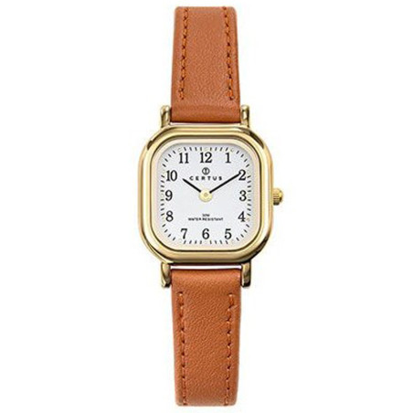 Montre carré pour femme bracelet cuir 646509