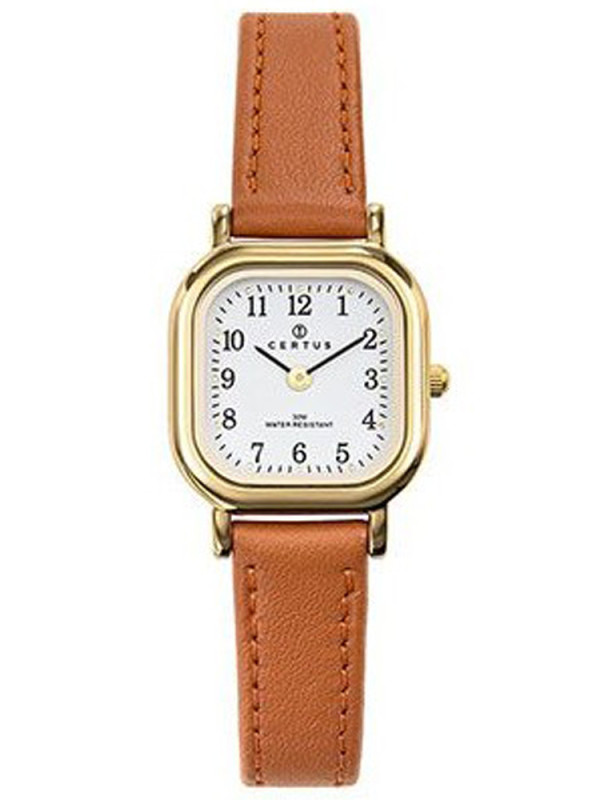 Montre carré pour femme bracelet cuir 646509