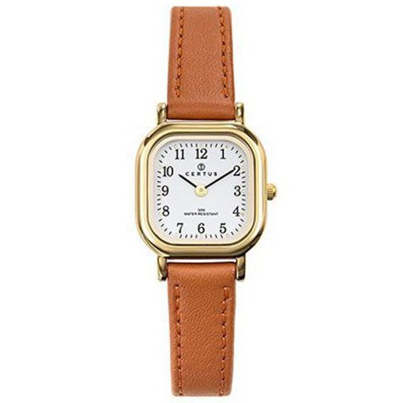 Montre carré pour femme bracelet cuir 646509