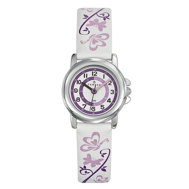Montre enfant Certus papillon violet 647547