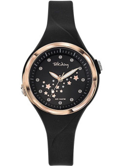 Montre enfant Tekday noire avec étoiles lumineuses 654678