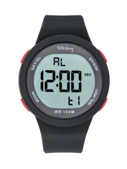 Montre digitale Tekday sport noire 656219