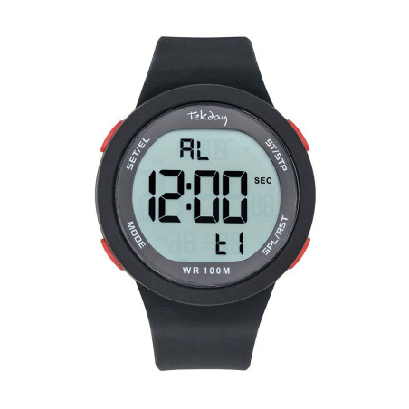 Montre digitale Tekday sport noire 656219