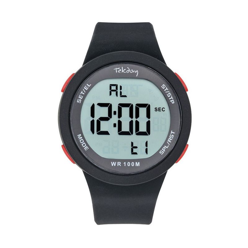 Montre digitale Tekday sport noire 656219