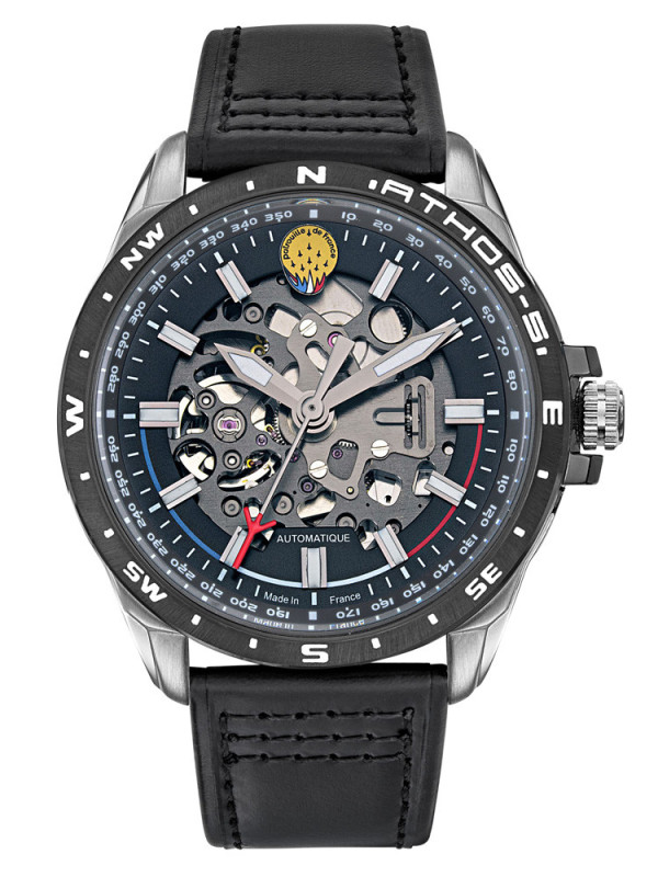 Montre Automatique Athos 5 Cuir Patrouille de France Homme 668116