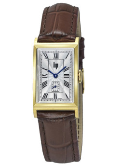 Montre Lip Churchill T18 vintage chiffres romains cuir brun 671933