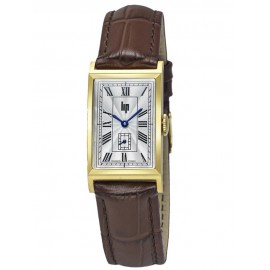 Montre Lip Churchill T18 vintage chiffres romains cuir brun 671933