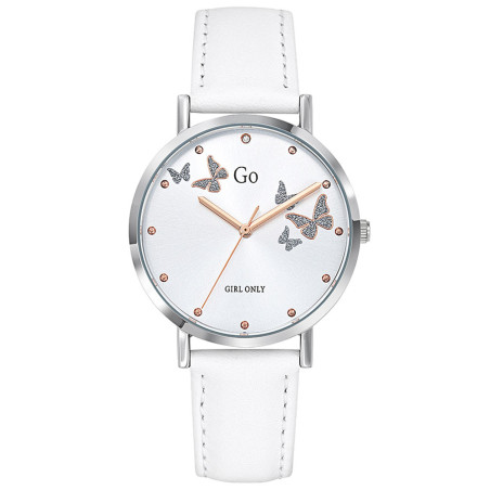 Montre Go for Girl Only blanche papillons 699346