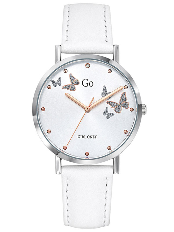 Montre Go for Girl Only blanche papillons 699346