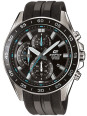 Montre homme Edifice acier et bracelet résine noir EFV-550P-1AVUEF