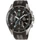 Montre homme Edifice acier et bracelet résine noir EFV-550P-1AVUEF