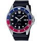 Montre homme sport noire de plongée Casio MDV-107-1A3VEF