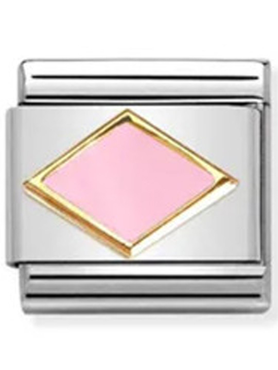 Maillon Nomination classic losange rose