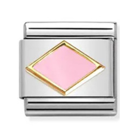 Maillon Nomination classic losange rose