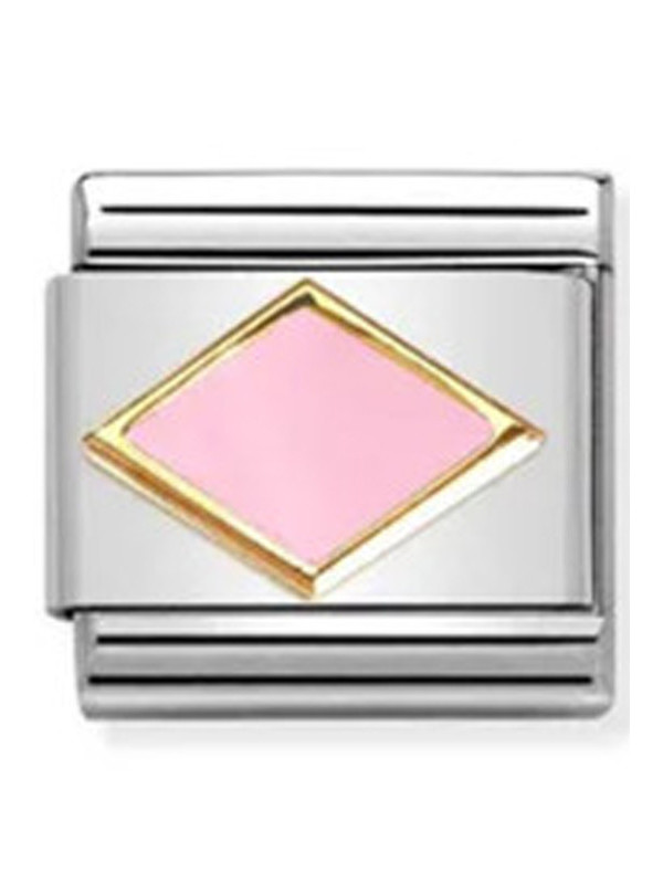 Maillon Nomination classic losange rose