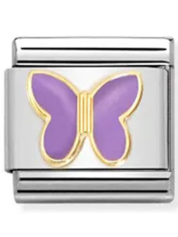 Maillon Nomination classic papillon violet