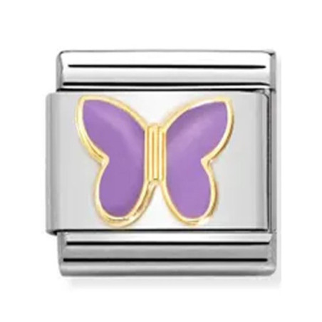 Maillon Nomination classic papillon violet