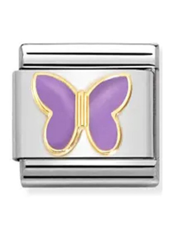 Maillon Nomination classic papillon violet