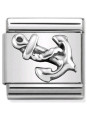 Maillon Nomination classic ancre de bateau en Argent