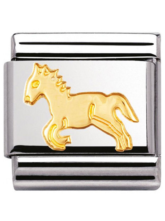 Maillon Nomination classic cheval en Or