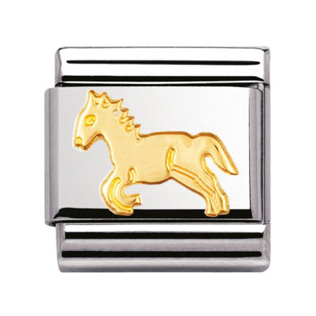 Maillon Nomination classic cheval en Or