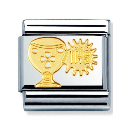 Maillon Nomination classic calice religieux en Or