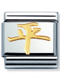 Maillon Nomination classic symbole chinois de la Paix en Or
