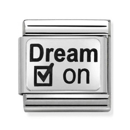 Maillon Nomination classic Dream On en Argent