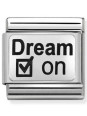Maillon Nomination classic Dream On en Argent