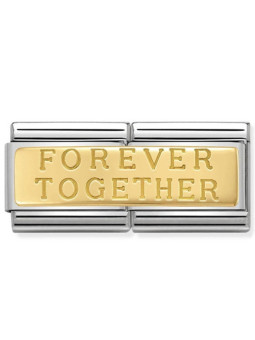 Maillon Nomination classic double Or jaune Forever Together