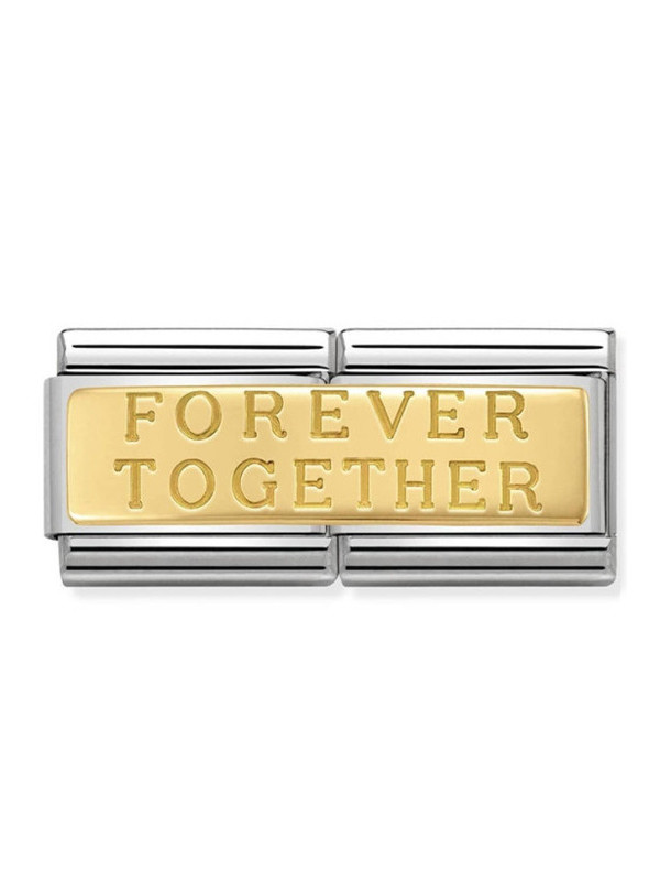 Maillon Nomination classic double Or jaune Forever Together