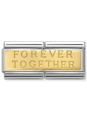 Maillon Nomination classic double Or jaune Forever Together