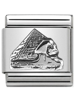 Maillon Nomination classic argent pyramide