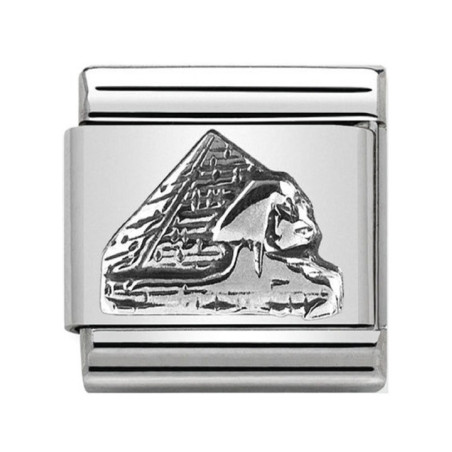 Maillon Nomination classic argent pyramide