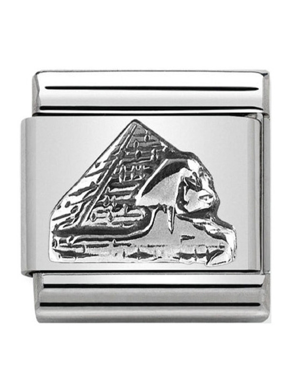 Maillon Nomination classic argent pyramide