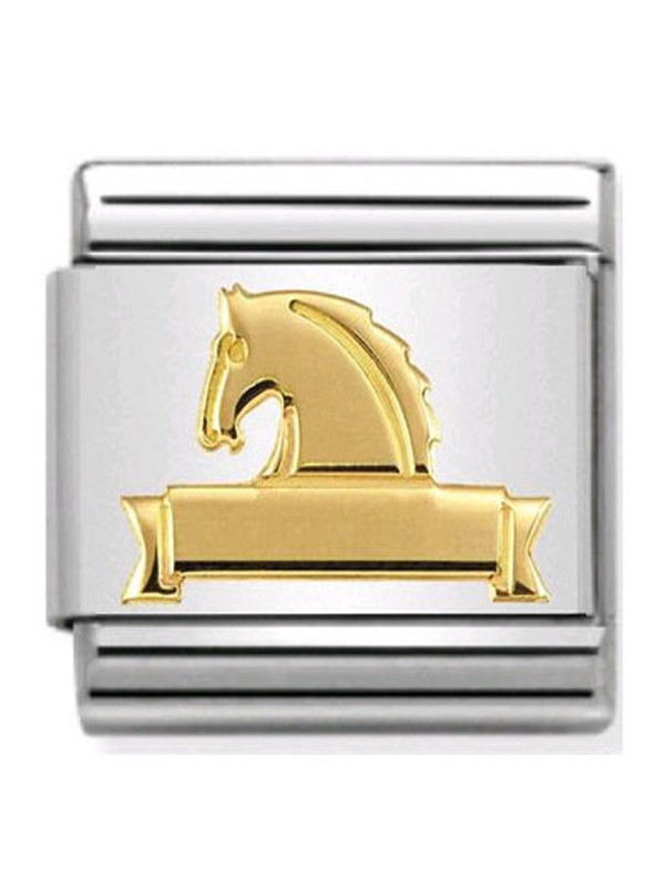 Maillon Nomination classic symbole équitation en Or