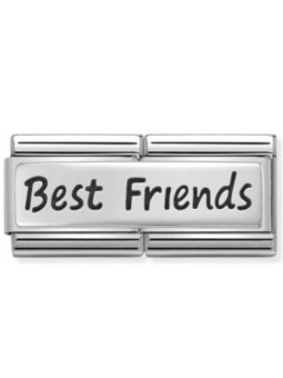 Maillon Nomination classic double Plaque Best Friends