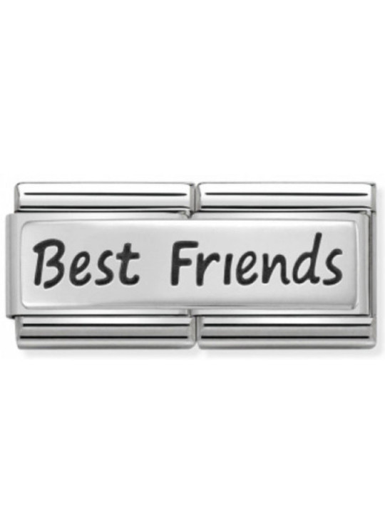 Maillon Nomination classic double Plaque Best Friends