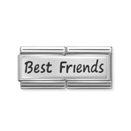 Maillon Nomination classic double Plaque Best Friends