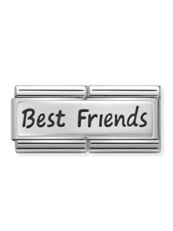 Maillon Nomination classic double Plaque Best Friends