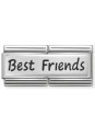 Maillon Nomination classic double Plaque Best Friends