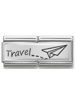 Maillon Nomination classic double Plaque Travel